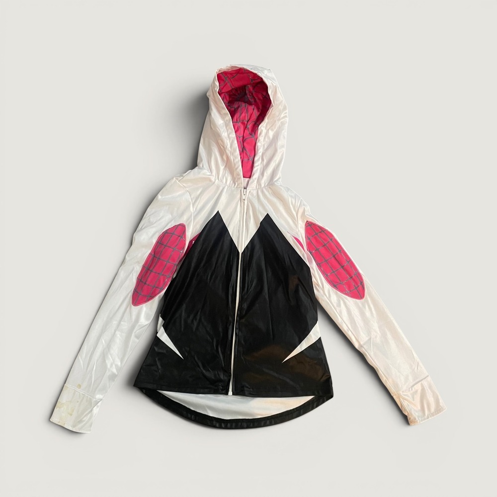 Disney Marvel Ghost-Spider Costume Zip Hoodie Kids XL 11/12 Spider-Gwen 2023